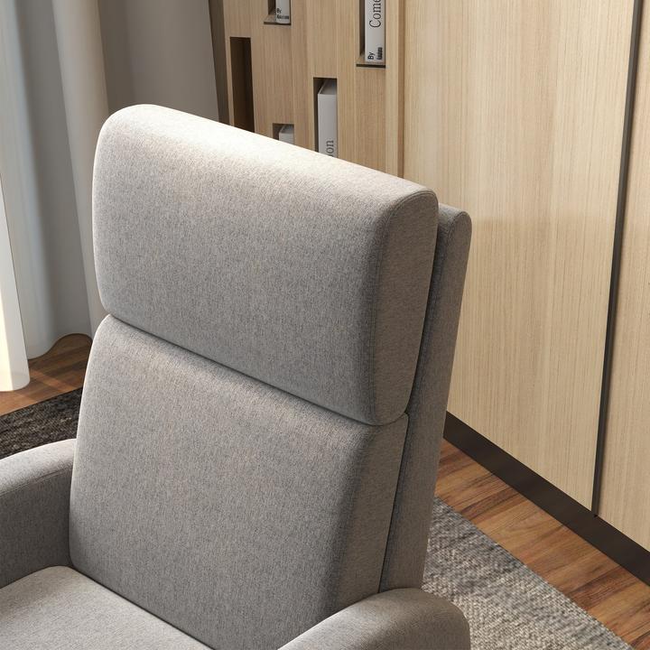 Immagine prodotto Homcom Relaxsessel mit Liegefunktion Polyester, Schaumstoff Grau