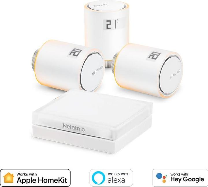 Actual product image Netatmo Starter Kit Smart Radiator Valves Advantage Set
