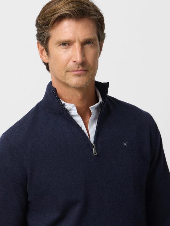 Image du produit Silbon Pull col montant 1/4 zip en laine mélangée (XL)