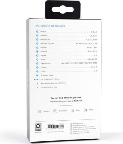Produktbild iFixit Mahi Precision Bit Set (2, 3, 4, 5, 6, 7, 3/16, TR35, T TR 27, T TR 15, 5/32, T TR 25, 7/32, T TR 30, T TR 20, PH1, PH2, PZ2, PH0, 1/8, PH 3 ∙ PZ 1, PZ 3 ∙ 4, TR40 ∙ 1/4, 9/64 ∙ 4, 3 ∙ 1, 8 mm ∙ 2, 8 mm ∙ TR10)