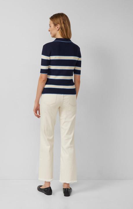 Produktbild s.Oliver Strickpullover Verkürztes Strick-Polo im Slim Fit (48)