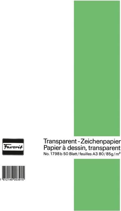Produktbild Rumold Transparent-Papier-Blöcke (A3, Blanko)