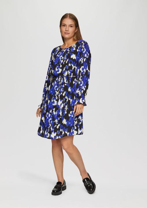 Actual product image S.Oliver Kleid Viskosekleid mit Plisseeärmeln (36)