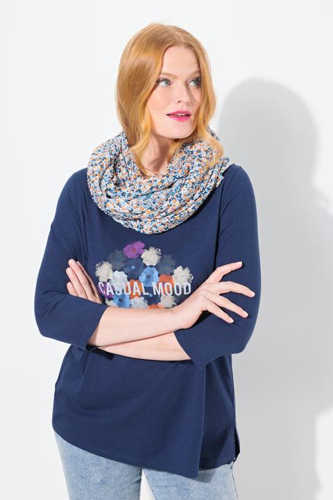 Produktbild Ulla Popken Loop, Plissee, Blüten