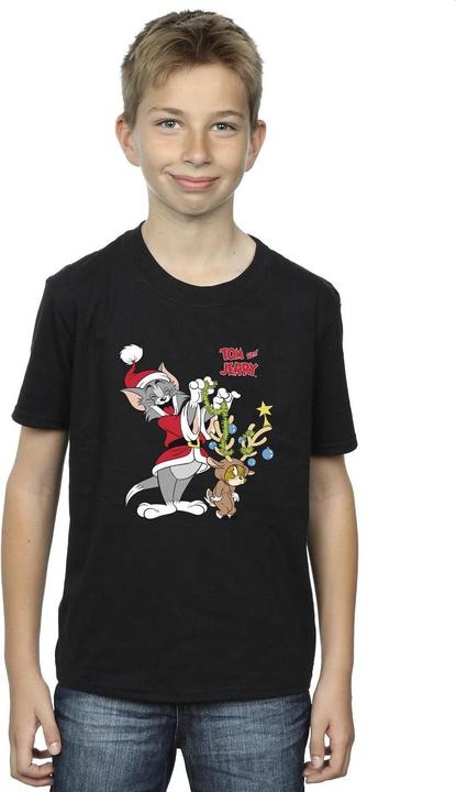Actual product image Tom & Jerry Boys Christmas Reindeer T-Shirt (140, 146)