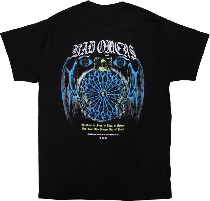 Actual product image Bad Omens Unisex Adult Gothic Back Print T-Shirt (XL)
