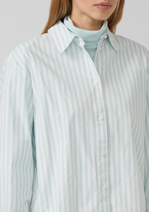 Immagine prodotto s.Oliver Bluse Gestreifte Baumwoll-Bluse mit Smok-Detail (32, 36)