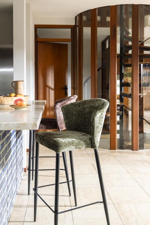 Actual product image Dutchbone Georgia Stool Counter Purple