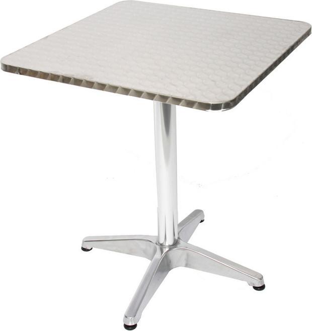 Produktbild Mendler 10x Alu-Bistrotisch, Tisch-Set Gartentisch, rechteckig 60cm (60 x 60 x 70 cm)