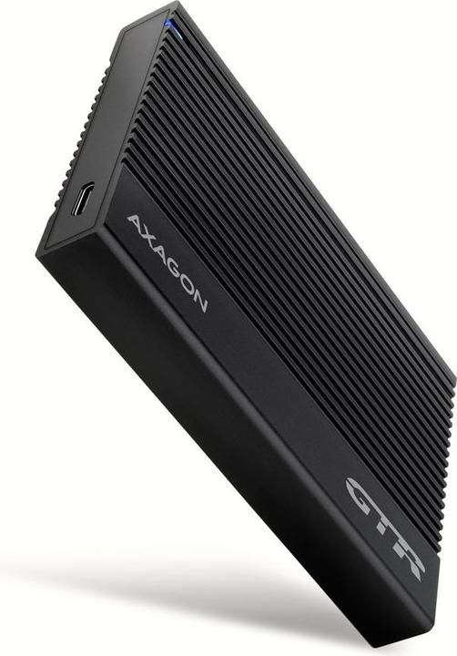 Axagon EE25-GTR USB-C 3.2 Gen 2 - SATA 6G, 2,5" behuizing voor externe harde schijf, gegolfd - zwart (2.5")