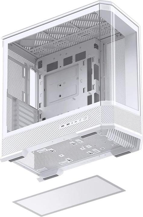 Produktbild Jonsbo D400 PC-Gehäuse, Midi Tower, ATX, Tempered Glass - weiss (ATX, mATX, Mini-ITX)