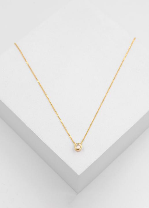 Produktbild Muau Anhänger Zargenfassung (Gelbgold 750 Diamant 0.20ct.)