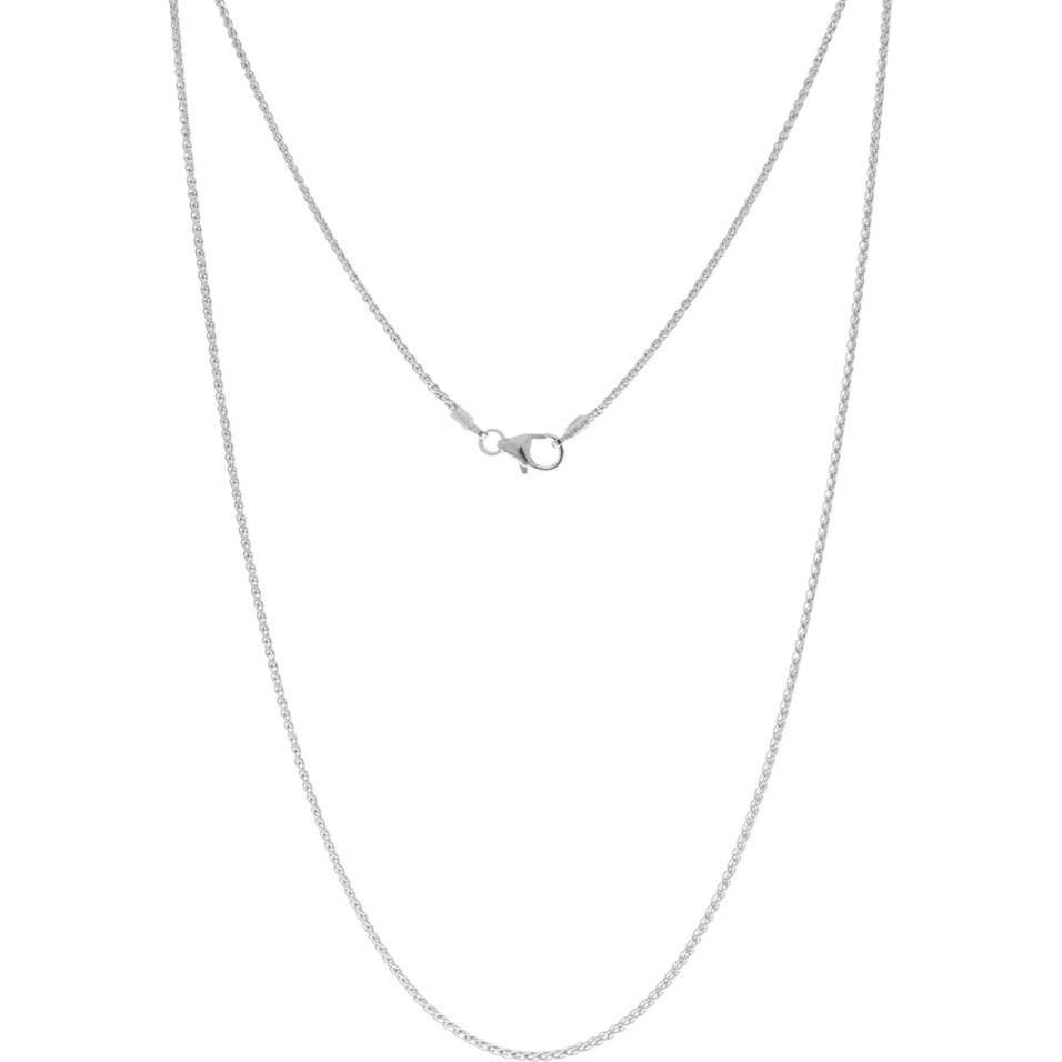 Luxxos, Halsschmuck, Zopfkette 1,30 mm aus 925 Sterling Silber, (925 Sterling Silber, 50 cm)
