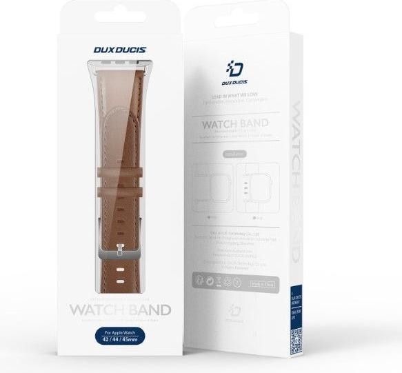 Actual product image Dux Ducis YS Series Genuine Leather Bracelet (42 mm, 44 mm, 45 mm, 49 mm, Genuine leather, Apple Watch Series 4, Apple Watch Series 5, Apple Watch Series 6, Apple Watch Series 7, Apple Watch Series 8, Apple Watch Series 9, Apple Watch SE, Apple Watch Ultra 2, Apple Watch Ultra, Apple Watch Series 1, Apple Watch Series 2, Apple Watch Series 3)