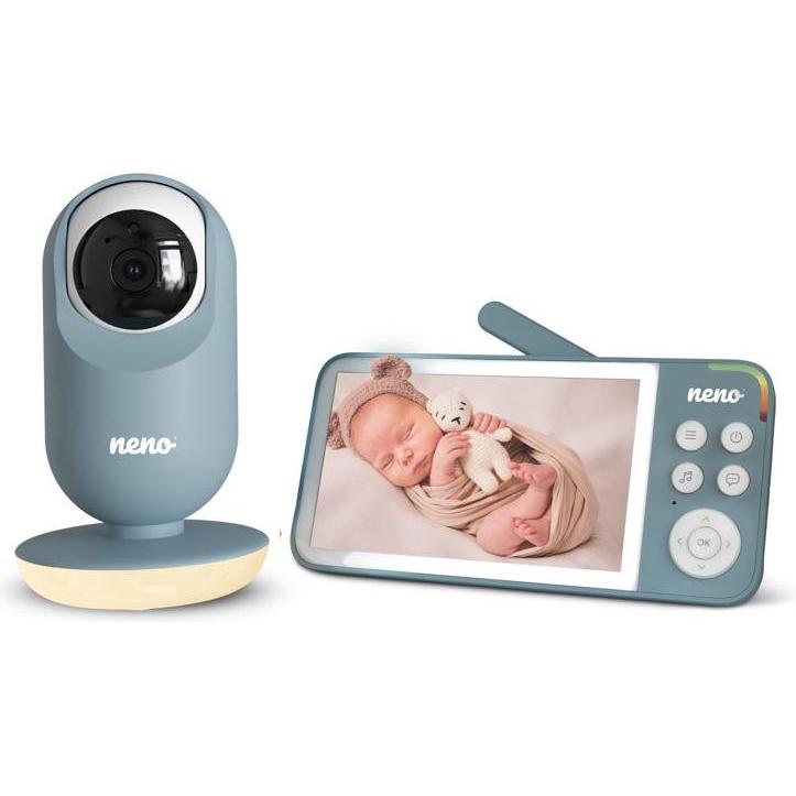 Neno, Monitor bebè, VEDO BLUE Elektronische Baby-Nanny mit drahtlosem Empfänger (Video e audio, 300 m)
