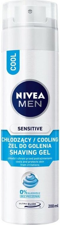 Produktbild NIVEA Men Sensitive chłodzący żel do golenia 200ml (200 ml)