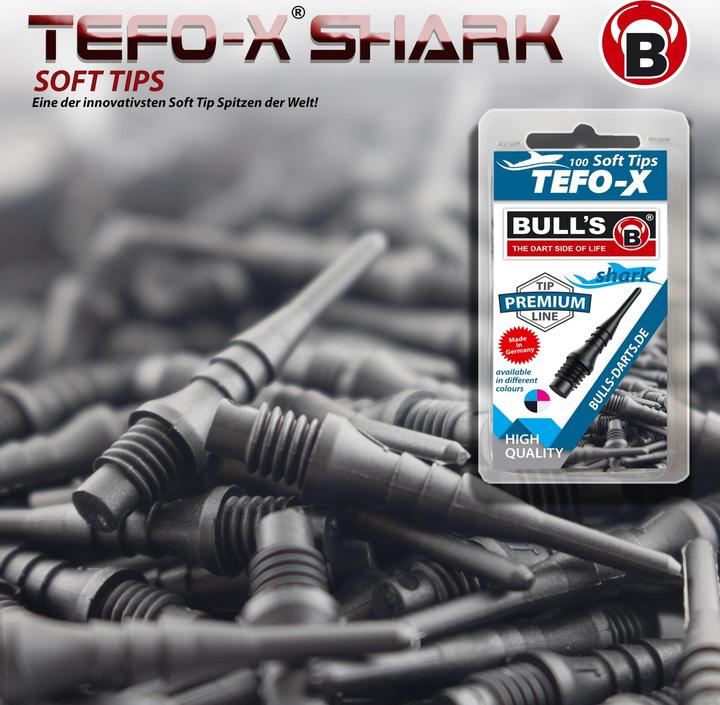 Productafbeelding Bull's Tefo-X Shark Zachte Tips 6mm(2BA)