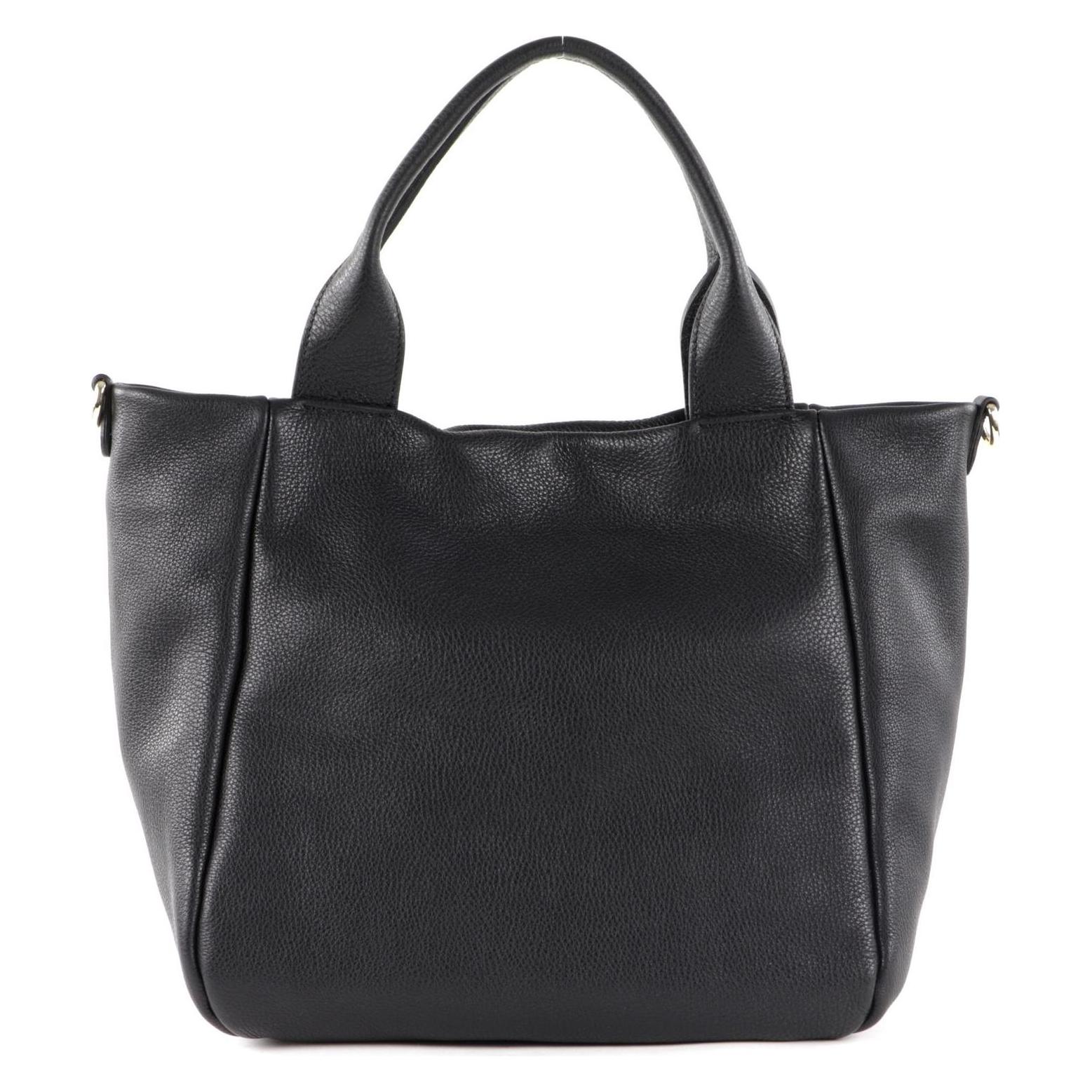 Abro, Damen, Tasche, Leather Dalia Shopper Raquel Small, Schwarz