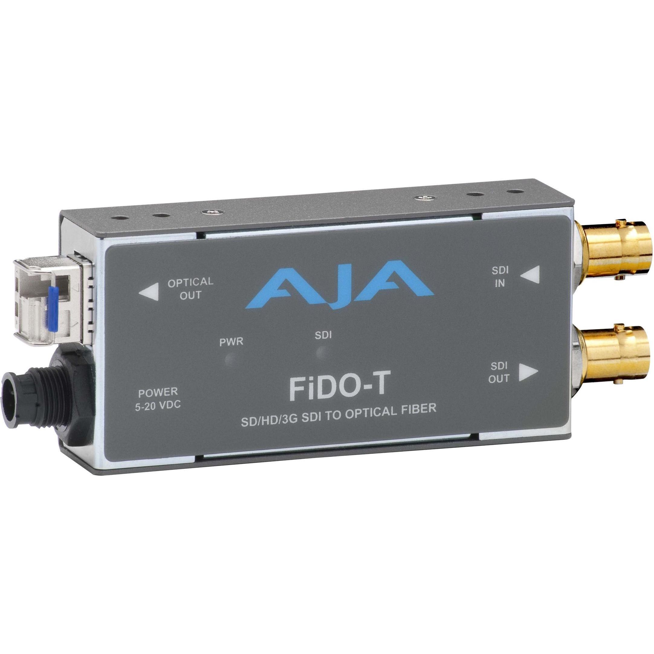 AJA FiDO-T da SDI a fibra a canale singolo con uscita SDI in loop (Estensore), Convertitore video