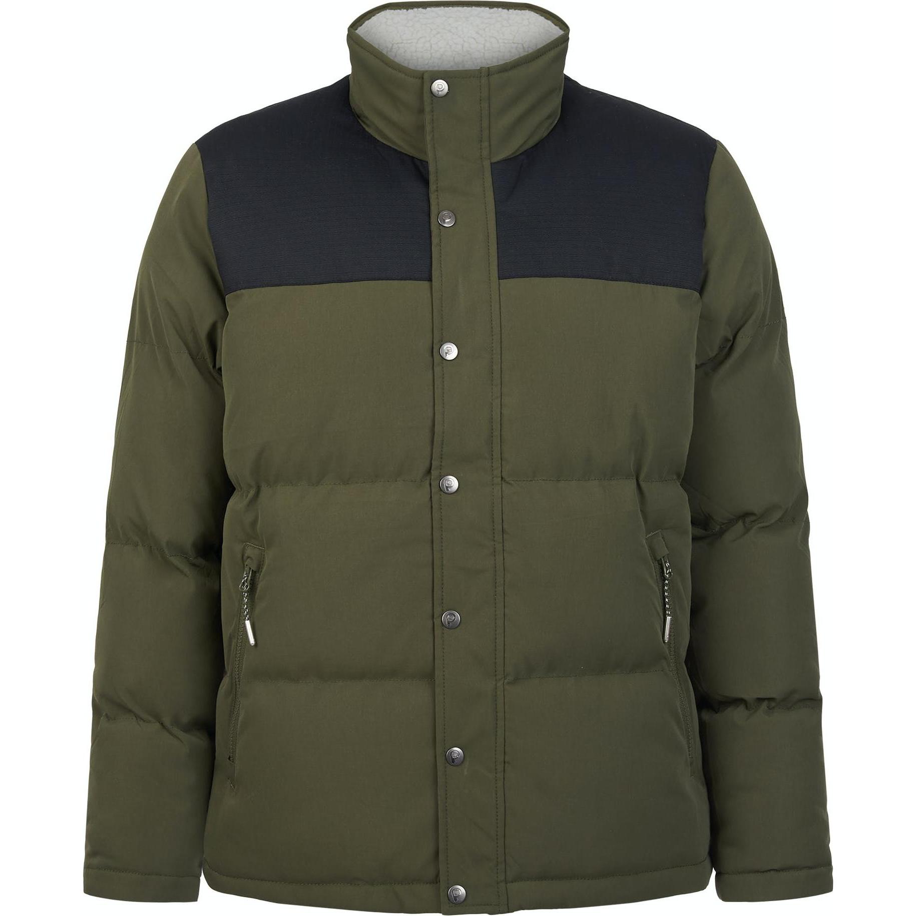 Penfield, Herren, Jacke, steppjacke mit trichterhals bear cut and sew (XL), Grün, XL