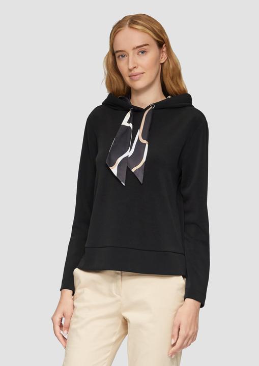 Produktbild s.Oliver Sweatshirt Sweatshirt mit Satinfutter in der Kapuze (46)