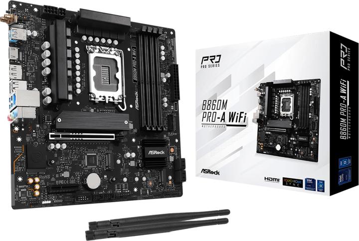 Immagine prodotto AsRock B860M Pro-A WiFi DDR5 Intel S al dettaglio (LGA 1851, Intel B860, mATX)