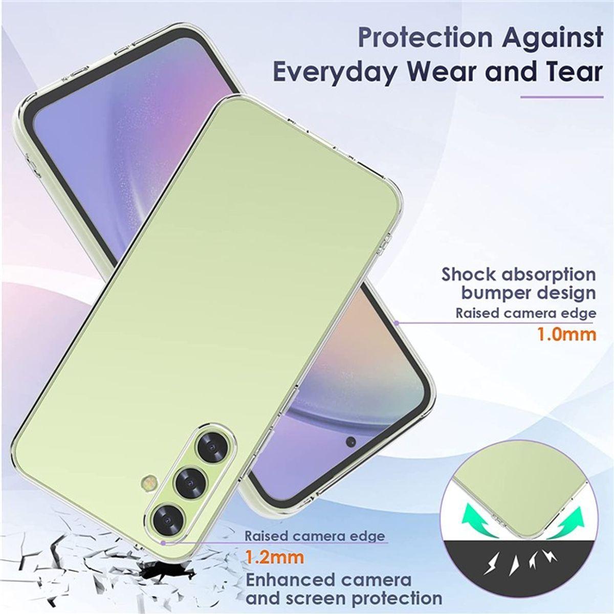 Thumbnail - König Design Handyhülle Schutzcase für Samsung Galaxy A54 - TPU Case (Samsung Galaxy A54 5G), Smartphone Hülle, Transpar...