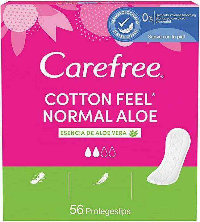 Produktbild Carefree NORMAL ALOE protector cotton 56 u (56 x)