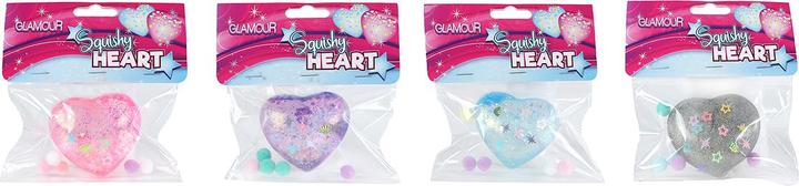 Produktbild Quetschball Herz mit Glitzer