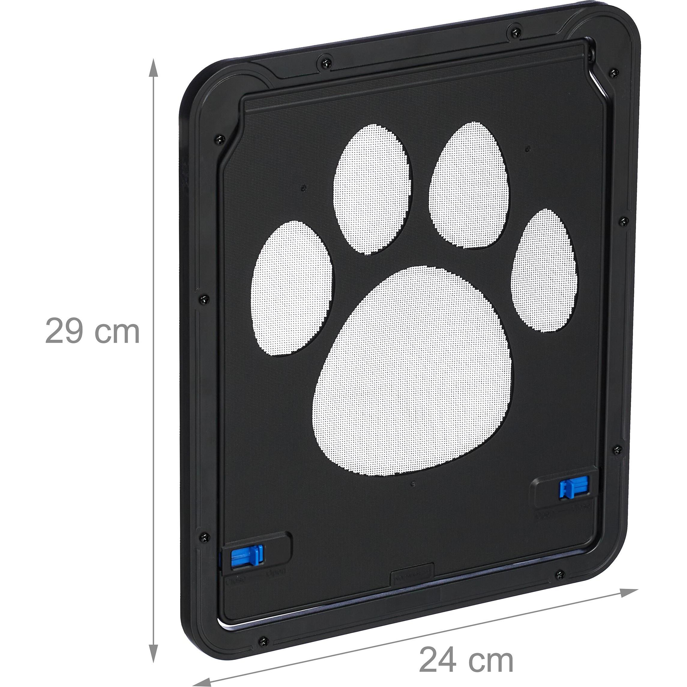 Thumbnail - Relaxdays Haustierklappe (Magnetische Katzenklappe), Katzentüre + Katzennetz