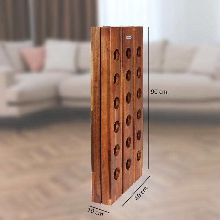 Produktbild Casaria Weinregal Holz (87 x 39 x 55 cm, 36 Fl.)