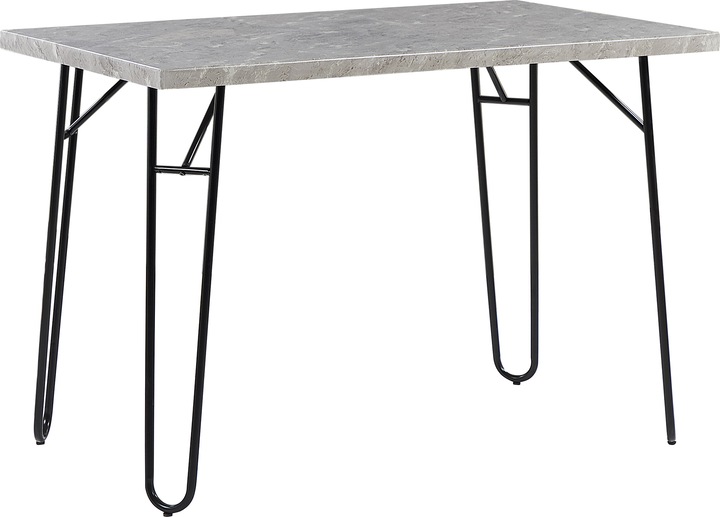 Produktbild Beliani Essgruppe grau Marmor Optik 4-Sitzer 110 x 70 cm KEMPTON (110 x 70 x 76 cm)