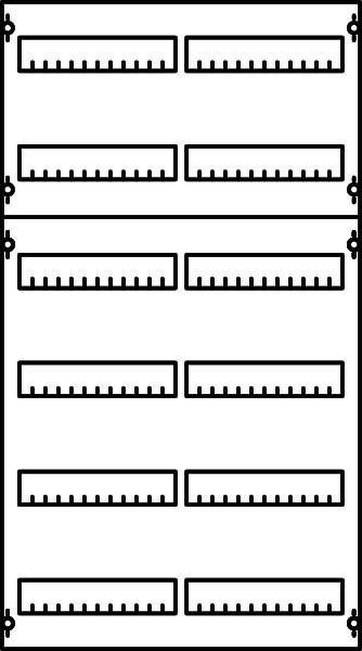 Actual product image Striebel & John STR 2V2-150 Distribution panel BH2 2-panel 150mm