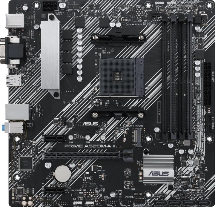 Image du produit ASUS PRIME A520M-A II (AM4, AMD A520, mATX)