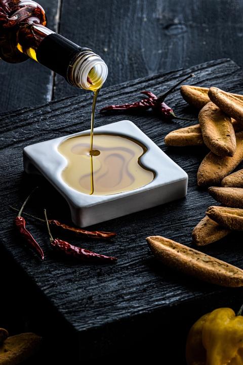 Actual product image Laguiole 2er Set Keramik Olivenöl Schälchen
