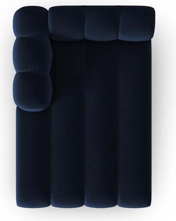 Image du produit Micadoni Velours Méridienne Gauche, "Lupine", 2 Places, 117x177x70Fabriqué en Europe (Recamière)