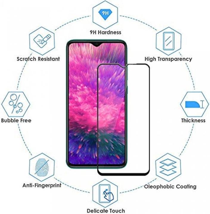 Immagine prodotto Screenguard Xiaomi Redmi Note 8T Pellicola protettiva di vetro a schermo intero 2.5D 9H (1 pz., Xiaomi Redmi Note 8T)