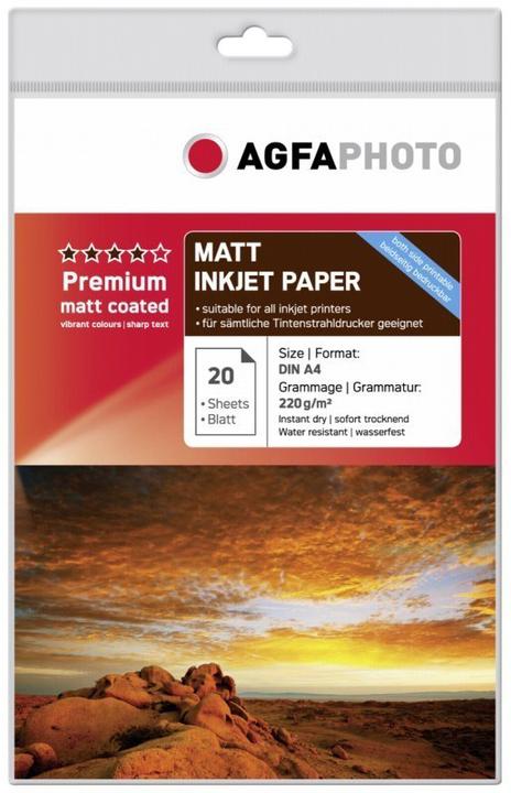 Actual product image AGFAPHOTO Premium Double Side Matt-Coated 220 g A 4 20 sheets (220 g/m², A4, 1 x)