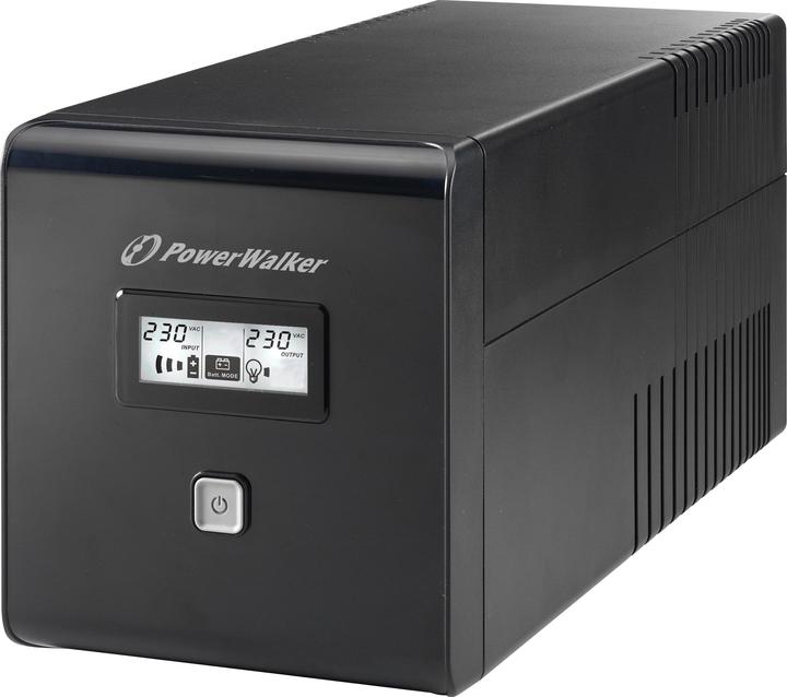 Produktbild Powerwalker VI 1000 LCD Schuko 1000VA / 600W Line-Interactive USV Tower AVR LCD (1000 VA, 600 W, Line-Interaktiv USV)