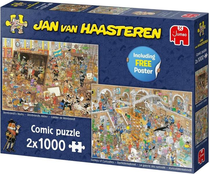 Actual product image Jumbo Jan van Haasteren - A day in the museum (1000 pieces)