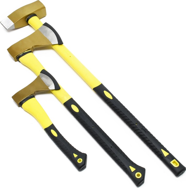 Produktbild Wiltec 3er Axt Set Spaltbeil Spaltaxt Spalthammer Universalbeil Carbonstahl