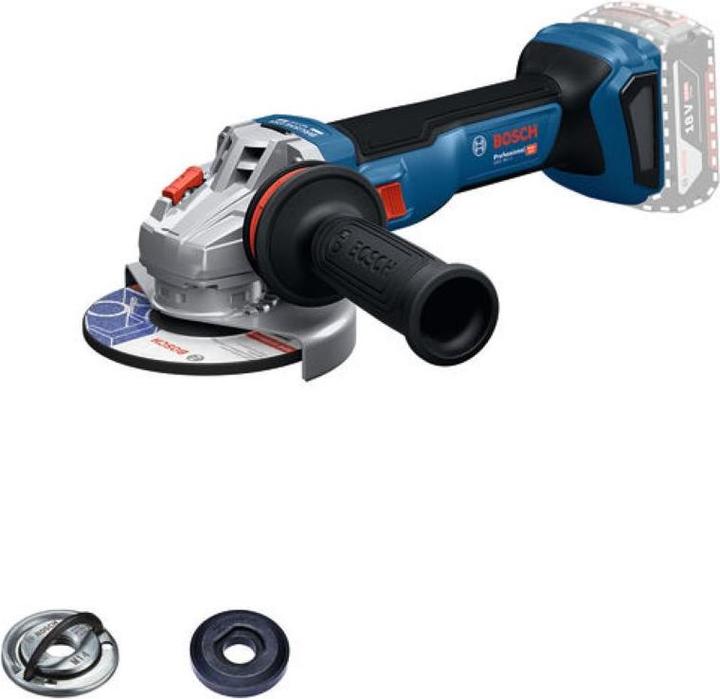 Bosch Professional Blau 06019N4101 GWS 18V-11 Akku-Winkelschleifer-Set 115mm exkl. Batterien und Ladegerät (115 mm)