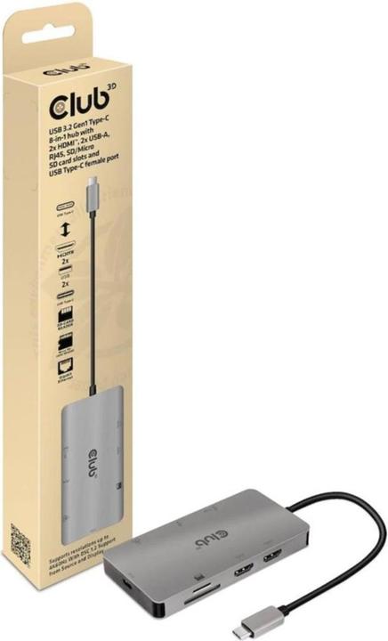 Image du produit Club 3D CSV-1593 (USB-C, 1 portion)