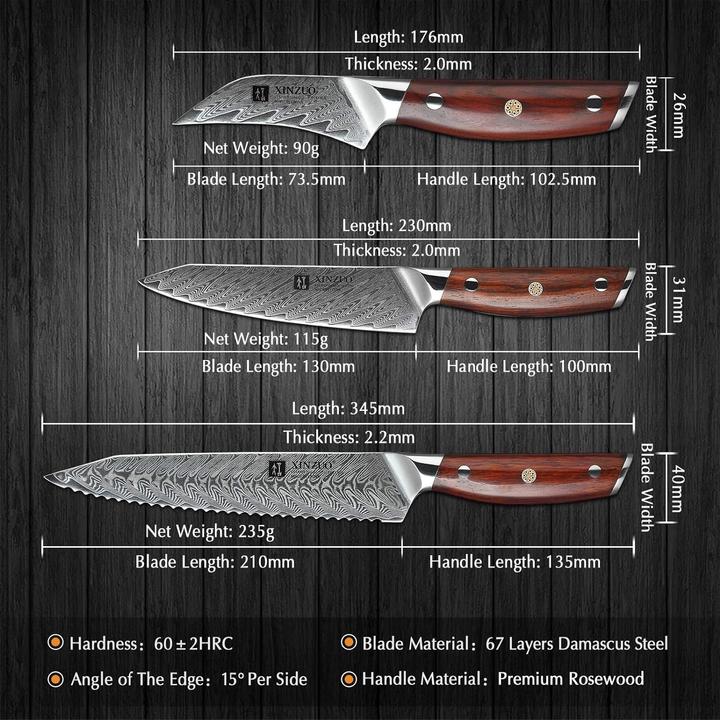 Produktbild Xinzuo Küchenmesser Set 5er (21 cm)
