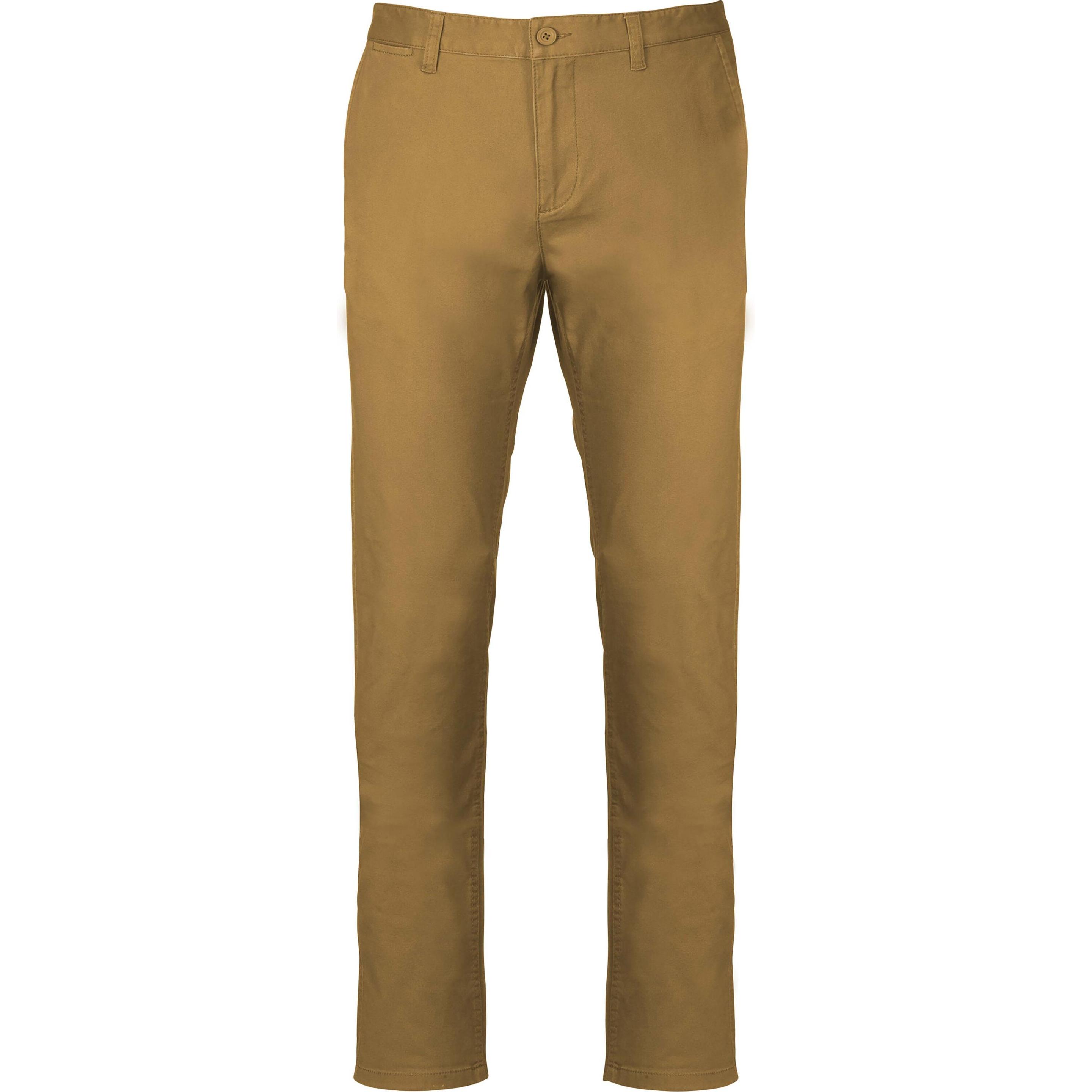 Kariban, Herren, Hosen, Chino, Braun, (48)