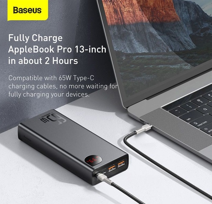 Produktbild Baseus Adaman Series (20000 mAh, 65 W, 74 Wh)