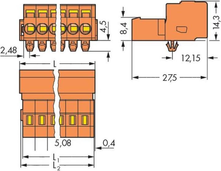 Image du produit Wago Connecteur mâle à 1 fil