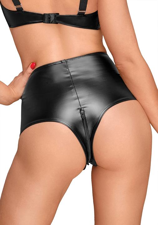 Produktbild Noir Handmade High waist wetlook shorts with handmade pleats (3XL, 4XL)