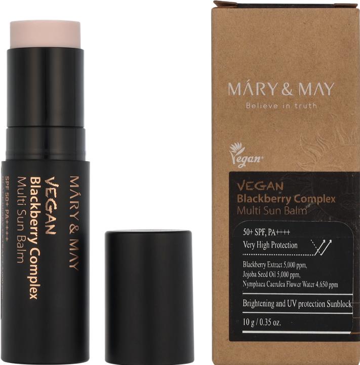 Produktbild Mary&May Veganer Brombeerkomplex Multi Sun Balm SPF 50+ PA++++ 0.35 oz 10g (Sonnencreme Gesicht, SPF 50+, 10 g)