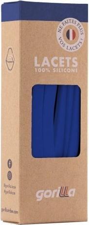 Immagine prodotto Gorilla Elastische Schnürsenkel Flexibel Ohne Binden Breit Silikon Ink (110 cm)